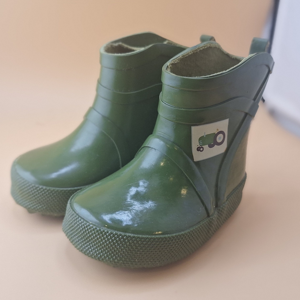 Gymboree Green Tractor Rain Boots